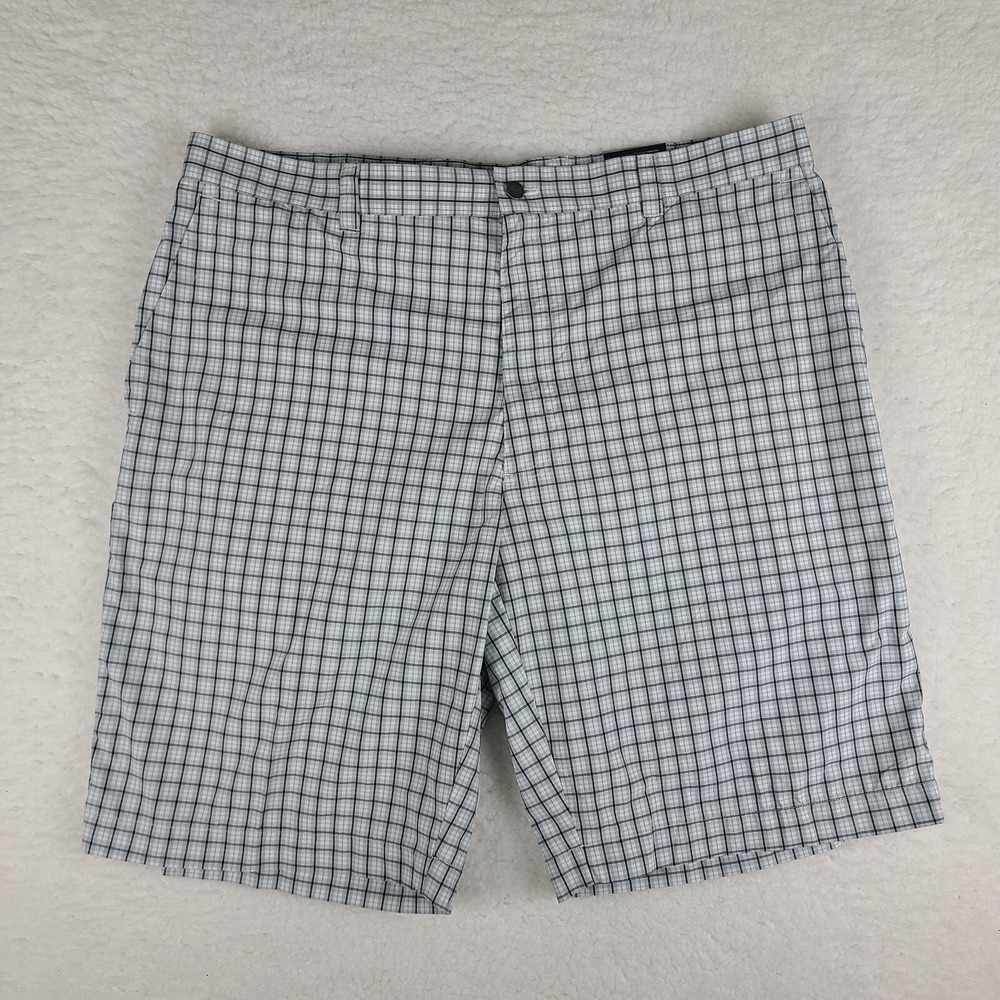 Callaway Shorts Mens 38 Gray Plaid 10" Inseam Chino Performance Golf NWT‎ NEW